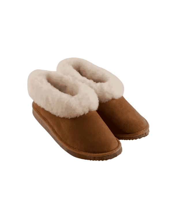 Pantufas Serra da Estrela Em Pele C/Sola Borracha Tamanhos Grandes