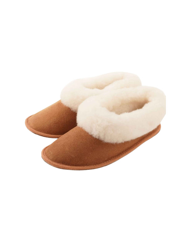 Pantufas Serra da Estrela Em Pele Sola De Crute Castanhas Tamanhos Grandes