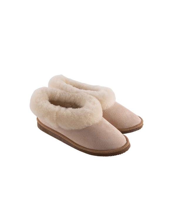 Pantufas Serra da Estrela Em Pele C/Sola Borracha Para Criança