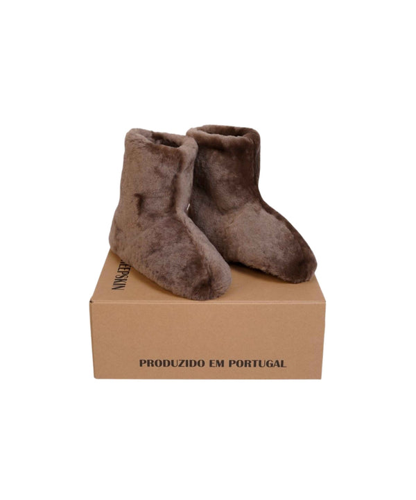 Pantufas Dupla Face em Pele Serra da Estrela